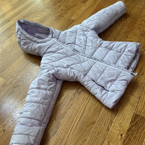 Columbia Girls Puffer Hooded Jacket Size xs Full Zip Up Kids Puffer Coat - Picture 3 of 5